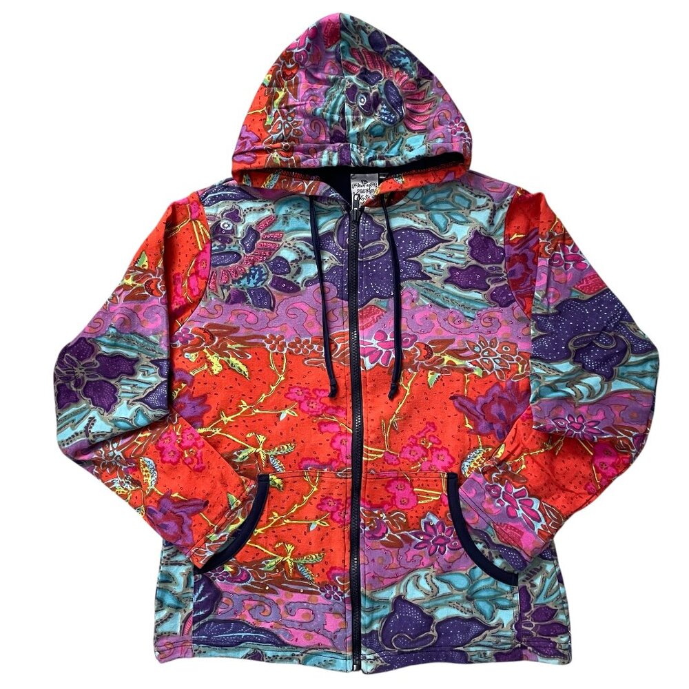 Parsley & Sage Full Zip Hoodie Pockets Lined Sequins